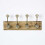 Homescapes Decorative Green Wall Mounted Coat Hook Rack 3