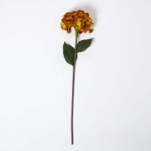 Artificial Orange Hydrangea Stem, 81 cm