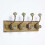 Homescapes Decorative Green Wall Mounted Coat Hook Rack 1