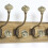 Homescapes Decorative Green Wall Mounted Coat Hook Rack 2