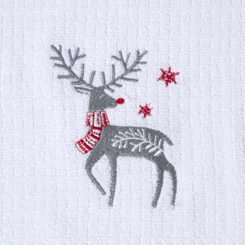 Homescapes Terry Towelling Stag Christmas Tea Towel 2