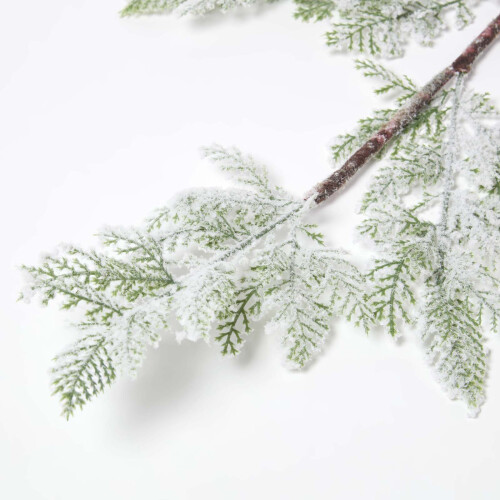 Homescapes Artificial Snowy Christmas Pine Stem, 27 cm 1