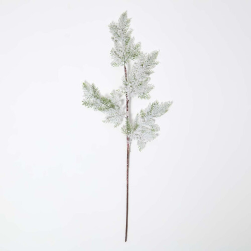 Homescapes Artificial Snowy Christmas Pine Stem, 27 cm 2