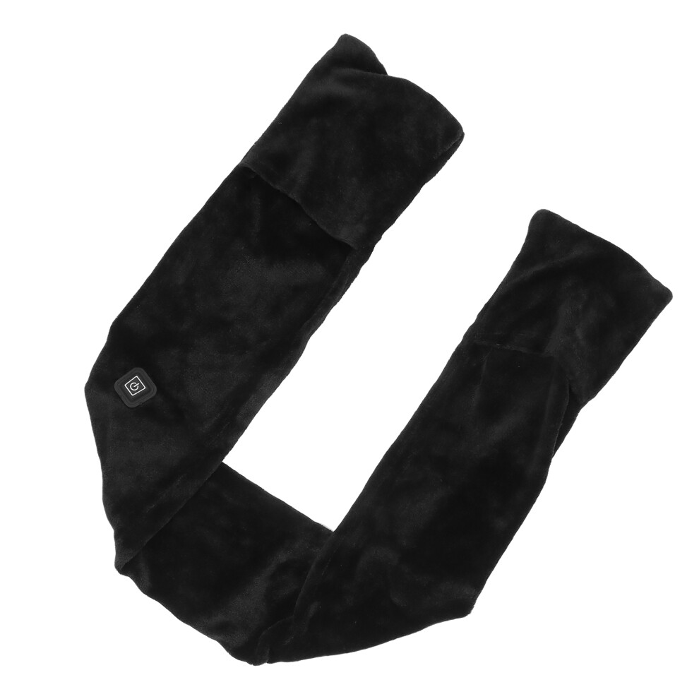 Beheizter Schal, Verstellbare Temperatur, Langer Heizschal, HalswäRmer Mit Taschen, Schwarz-image