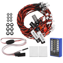 CC01 100 mAh kit d'éclairage RC 12 LED 3,2 oz 1/10-1/8