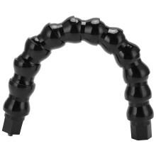 FLW 265 Flexibler Einbeinstativ-Gooseneck Klammerhalterung mit 1/4-Zoll-Schraubenlöchern bis 1/4-Zoll-Schraube, 12 Abschnitte