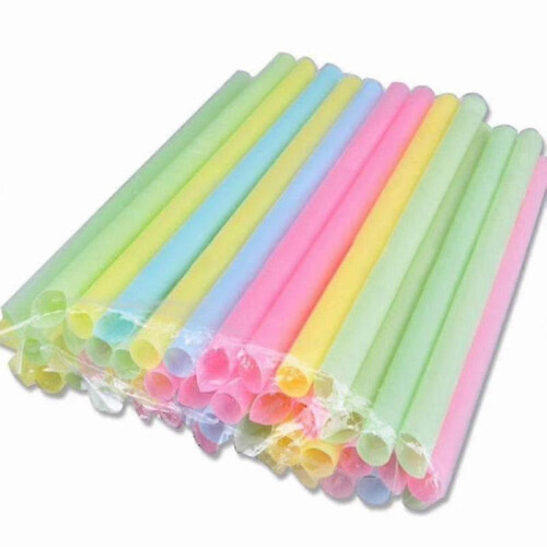 Colorful Large Drinking Straws for Bubble Smoothie 1