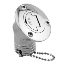 Raccord de remplissage de carburant en acier inoxydable 1-1/2 pouce port pour yacht