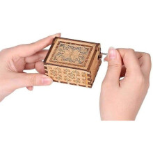 Pirates of the Caribbean wooden music box Davy Jones wooden pendant Theme: Music box
