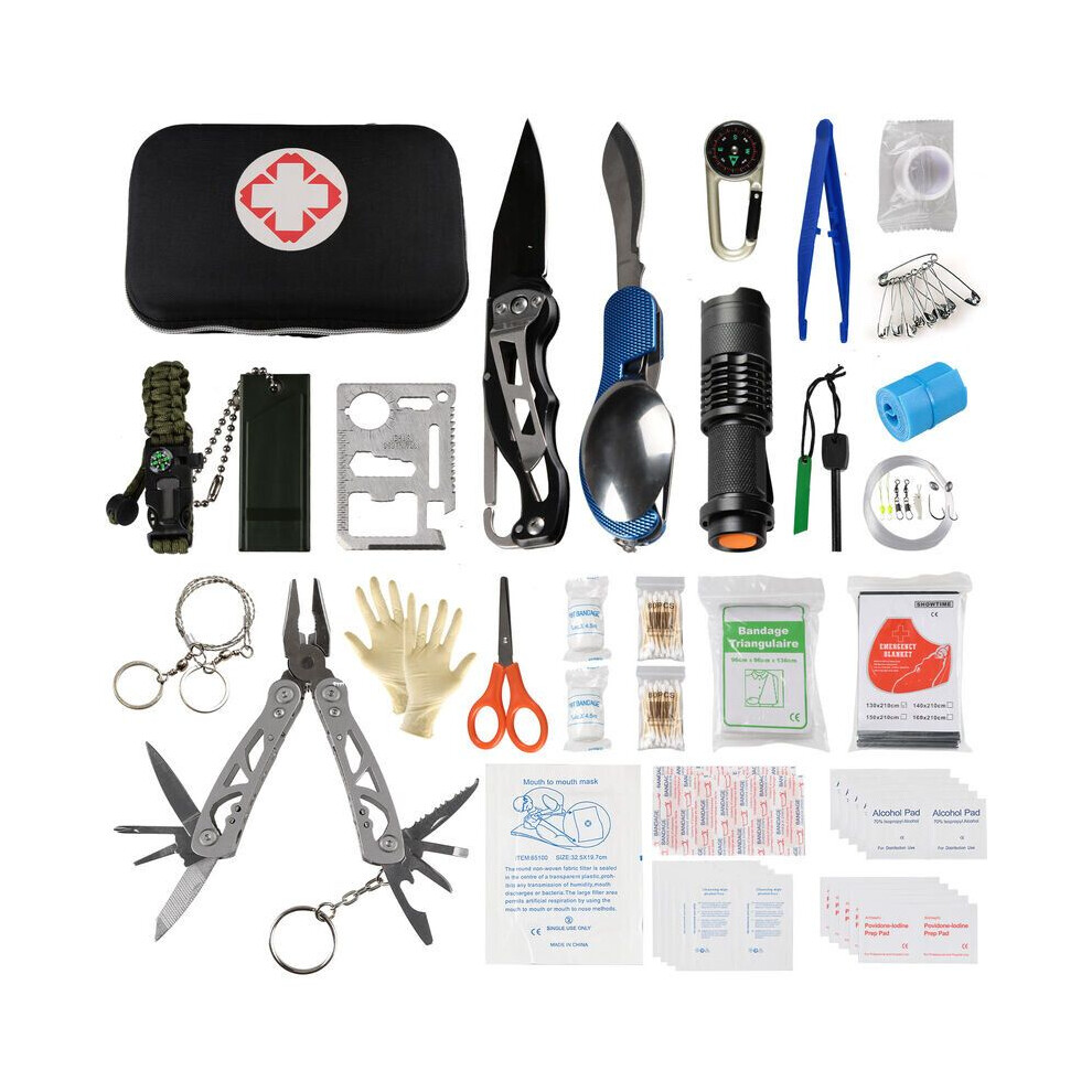 141 pcs. rescue kit, first aid kit, outdoor activities, rescue equipment, first aid kit