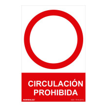 Stand for acrylic products Normaluz Circulación prohibida PVC (30 x 40 cm)