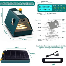 ODIPIE automatic egg incubator, brooder, 10 egg automatic egg incubator
