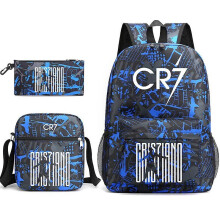 CR7 Boys Girls Kids School Book Bags Women Men Bags Teen Mo