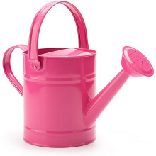Kettle, 1.5 L (or 51 oz), Pink Metal Watering Can - For Kids, Daycare, Outdoor Watering