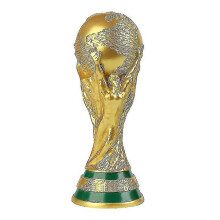 Qatar 2022 World Cup Gold Trophy Replica - Gift for football fans and sports memorabilia