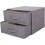Fabric storage box drawers with handle drawer organizer lid folding storage boxes D 1