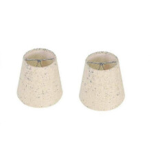 2pcs Lamp Shades Wall Lamp Chandelier Clip On Lampshade E14 Screw Linen Small Lamp Shades for Table Lamps