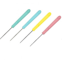 Hand Craft Tool Set Plastics Handle Scratch Awl Sewing Awl Tool for Sewing, Handicrafts(4pcs, Random Color) -Z