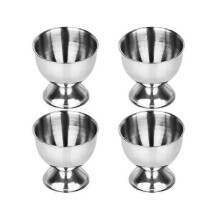 Eierdopje Eierhouder - Roestvrijstalen Eierdopje - Vaatwasserbestendig 4-pack