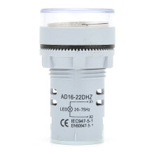 AD16‑22DHZ Frequenzmesser 20~75Hz Frequenzanzeige Leuchtendes Panel Messgerät Überwachung Weiß