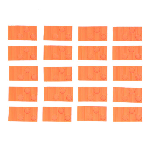 20PCS Tapping Block Floor Installation Tool Set, Orange 6x3x0.5cm 1