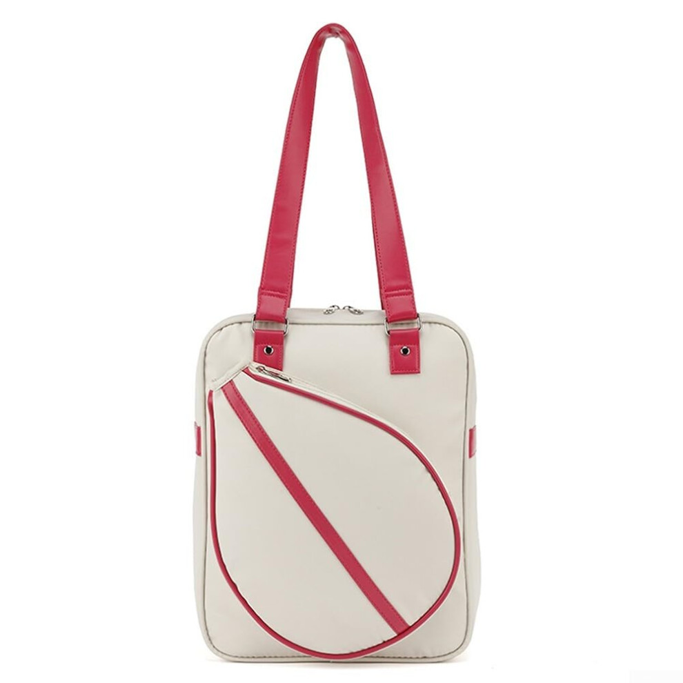 Sporty Carry Bag for Badminton Rackets Transport White, Lightweight, Durable, Compatible with Standard Sizes-image-OPC-PJRB8RZ-NEW