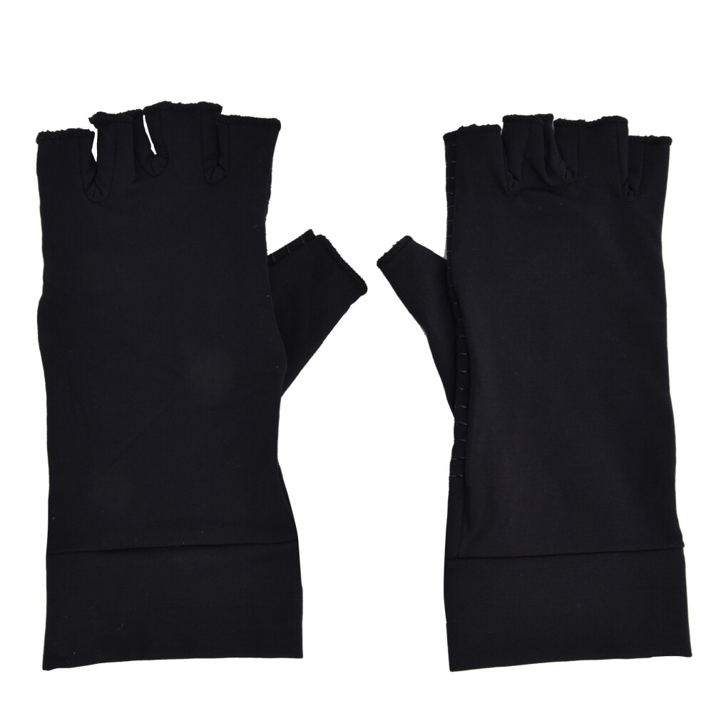 Copper Arthritis Compression Gloves for Men Women, Half Finger, Daily Care
