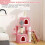 (Pink) Multi Level Cat Tree Tower Activity Centre Cats Climbing Tower 131cm Height 5