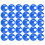30 pièces Disque d'entrée de ruche 6,9 cm bleu 2