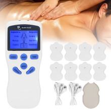 Stimolatore muscolare con 8 elettrodi a pad, spina europea, 100-240 V