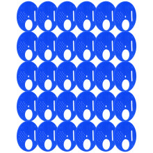 30 pezzi di dischi per porta alveare in plastica 6,9 cm Blu
