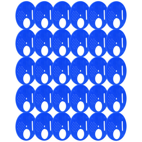30 pièces Disque d'entrée de ruche 6,9 cm bleu