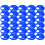 30 pièces Disque d'entrée de ruche 6,9 cm bleu 8