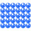 30 pièces Disque d'entrée de ruche 6,9 cm bleu 12