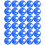 30 pièces Disque d'entrée de ruche 6,9 cm bleu 3