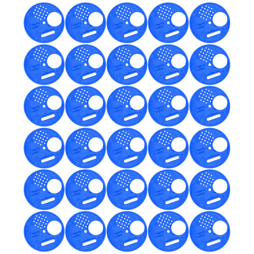 30 pièces Disque d'entrée de ruche 6,9 cm bleu 2