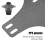 Garde-boue avant pliant de type B 28 cm x 26,5 cm PP5 5