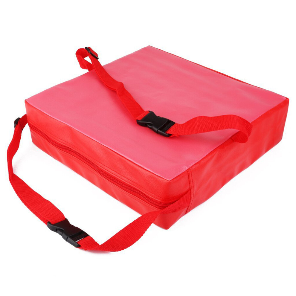 Supvox Faux Leather Children Kids Dining Chair Booster Cushion Baby Seats (Red)