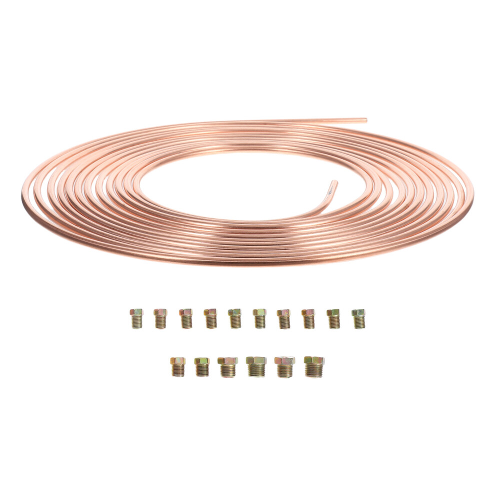 3/16 Inch Car Brake Line Liquid Fuel Gas Cable With 16 pcs Screws - 25 Inch Long-image-OPC-PJRBCTS-NEW