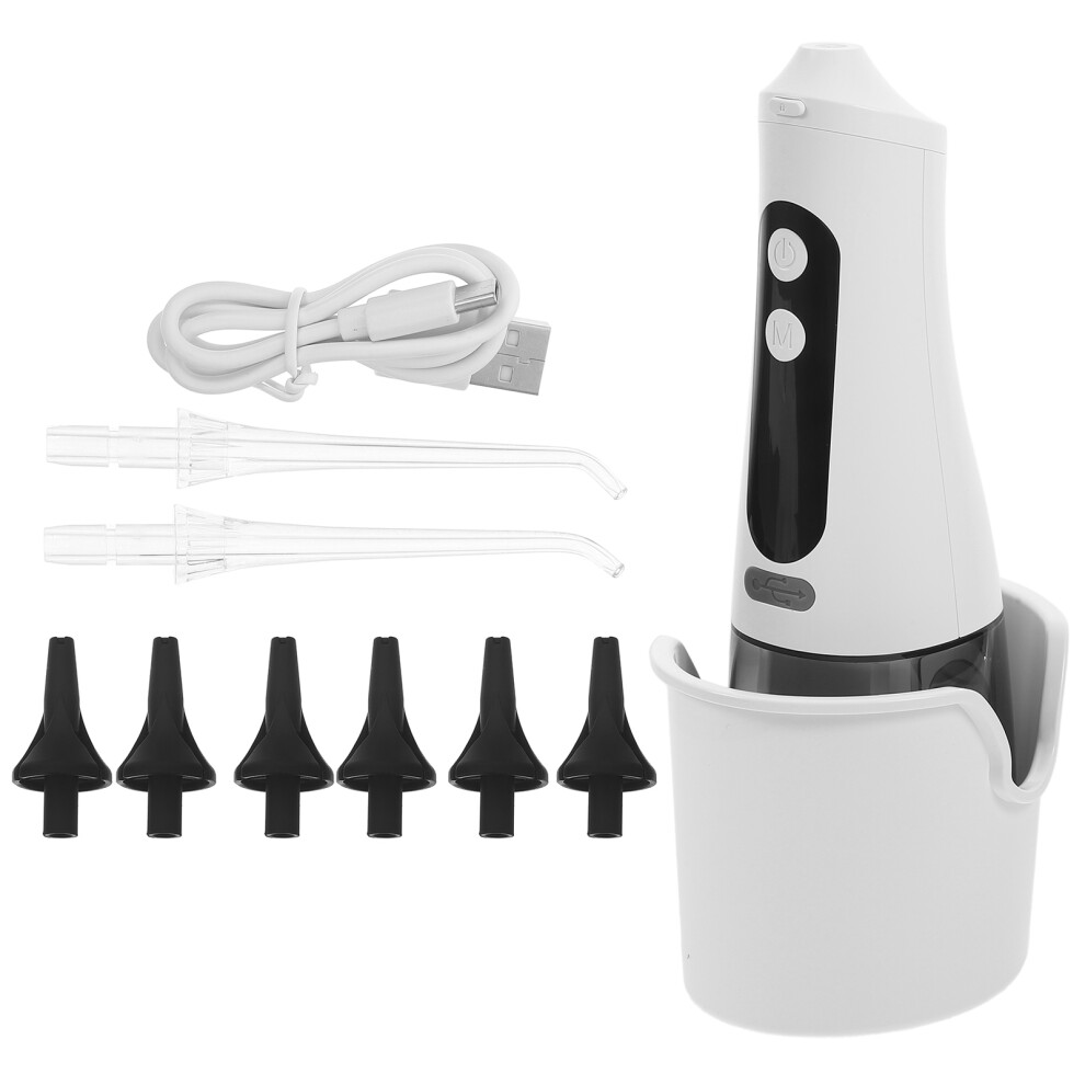 Supvox (White) 1 Set Electric Ear Wax Removal Cleaner Portable Ear Wax Cleaning Device Electric Ear Flusher Device (White)