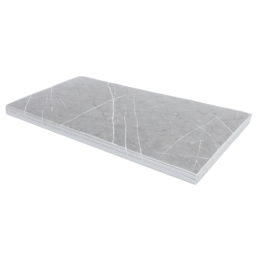 (E19) 12 Pcs Imitation Marble Tile Wall Stickers Self-Adhesive Marble Wallpaper 3081833722632