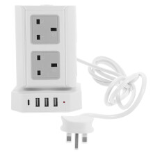 Surge Protector Tower Charging Tower Surge Protector Power Outlet Tower Extension Cord With Uk Plug