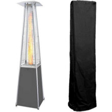 Heavy Duty Glass Tube Heater Cover - Waterproof Square Standing Patio Heater Protector for Outdoor Triangle Heater And Pyramid Torch
