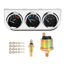 M10x1 52mm 3-in-1 Autoanzeigen-Kombiinstrument für Wasser-Temperatur, Öl-Druck und Spannung für Auto-Modifikationen