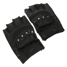 Shock-Absorbing Half-Finger Fitness Gloves for Cycling, Gym, Weightlifting, and Riding, Non-Slip Wrist Support, Size M