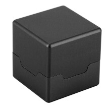 Aluminium Tragbare Mini-Querstockkreidehalterung Billard Pool Kreidebehälter (Schwarz)