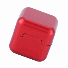 Aluminium tragbarer Mini-Queue-Knopf Kreidehalter Billiard Pool Kreidehalter-Box (Rot)