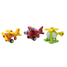12 pièces de voitures-jouets en bois n2, 4-5x5.5x2.5cm, multicolores