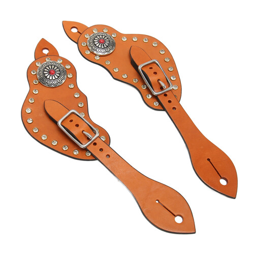 Spur Strap Artificial Leather Adjustable Western 2