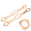PH306 Copper Replacement Exhaust Gasket for Chevy  Engines 7